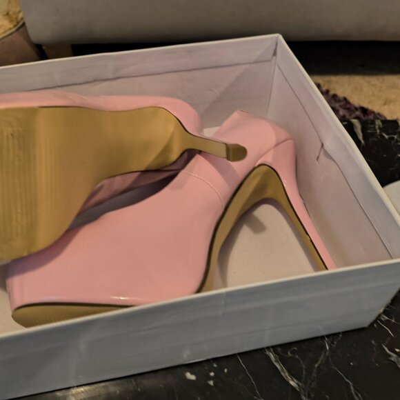 Pale pink platform Steve Madden heel - Picture 5 of 6